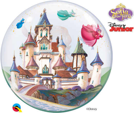 Sofia The First - 22 Inch Sofia The First Bubble (600x439), Png Download