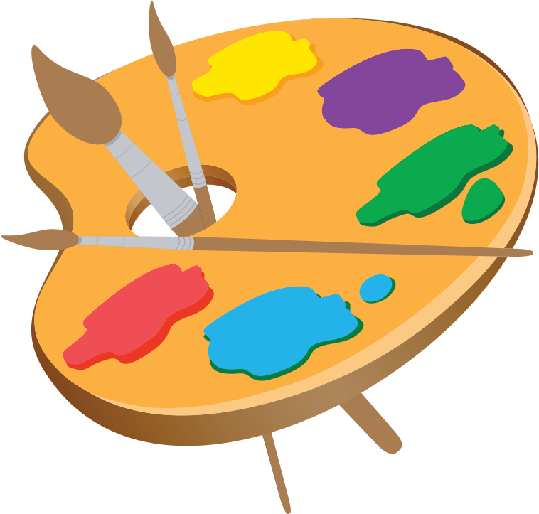 Painting For Kids - Painting (785x740), Png Download