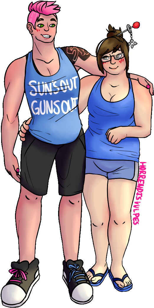 Zarya & Mei - Zarya And Mei Fanart (1028x1061), Png Download