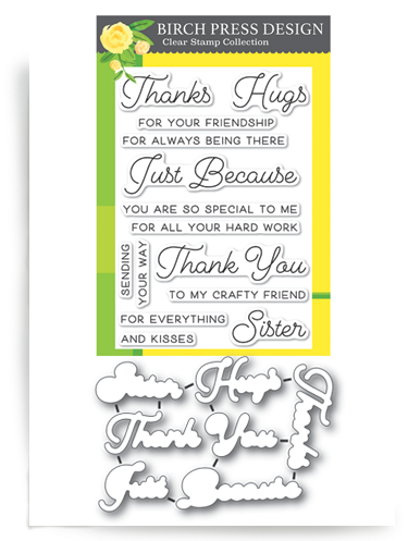 Just Because Clear Stamp And Die Set - Birch Press Design Love And Miss You Clear Stamps Cl8123. (400x510), Png Download