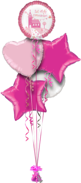 1st Holy Communion Pink Religious Balloon - Best Teacher Balloons (286x686), Png Download
