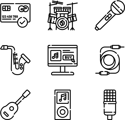 Music Store 40 Icons - Video Game (600x564), Png Download