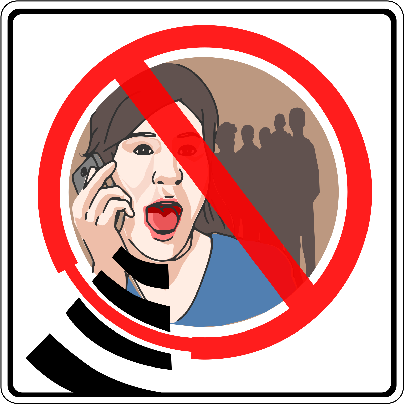 This Free Icons Png Design Of No Gsm Sign No Sound (1697x2400), Png Download