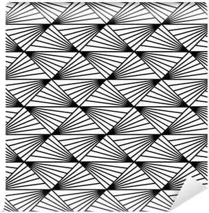 Seamless Geometric Pattern With Triangles And Lines - Triangle (400x400), Png Download