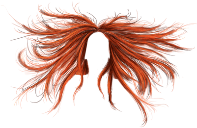 Womans Face With Red Hair Clip Art At Clker - Hair Png Woman (400x400), Png Download