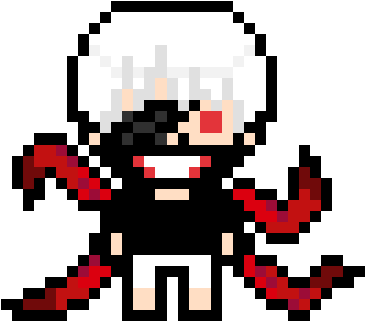 Kaneki Ken Danganronpa Pixel Art - Kaneki Ken Pixel Art (590x500), Png Download