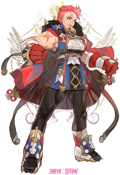 Overwatch Characters As Fantasy Heroes - Overwatch Characters Final Fantasy (519x735), Png Download