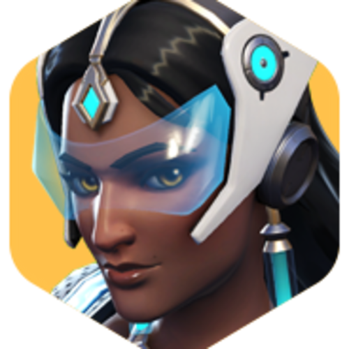 Symmetra - Fps Game Ow Logo Alloy Dog Tag Necklace Pendant Chain (500x500), Png Download