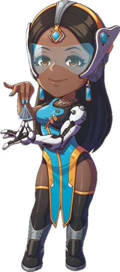 Overwatch Symmetra Cute Freetoedit - Symmetra (240x542), Png Download