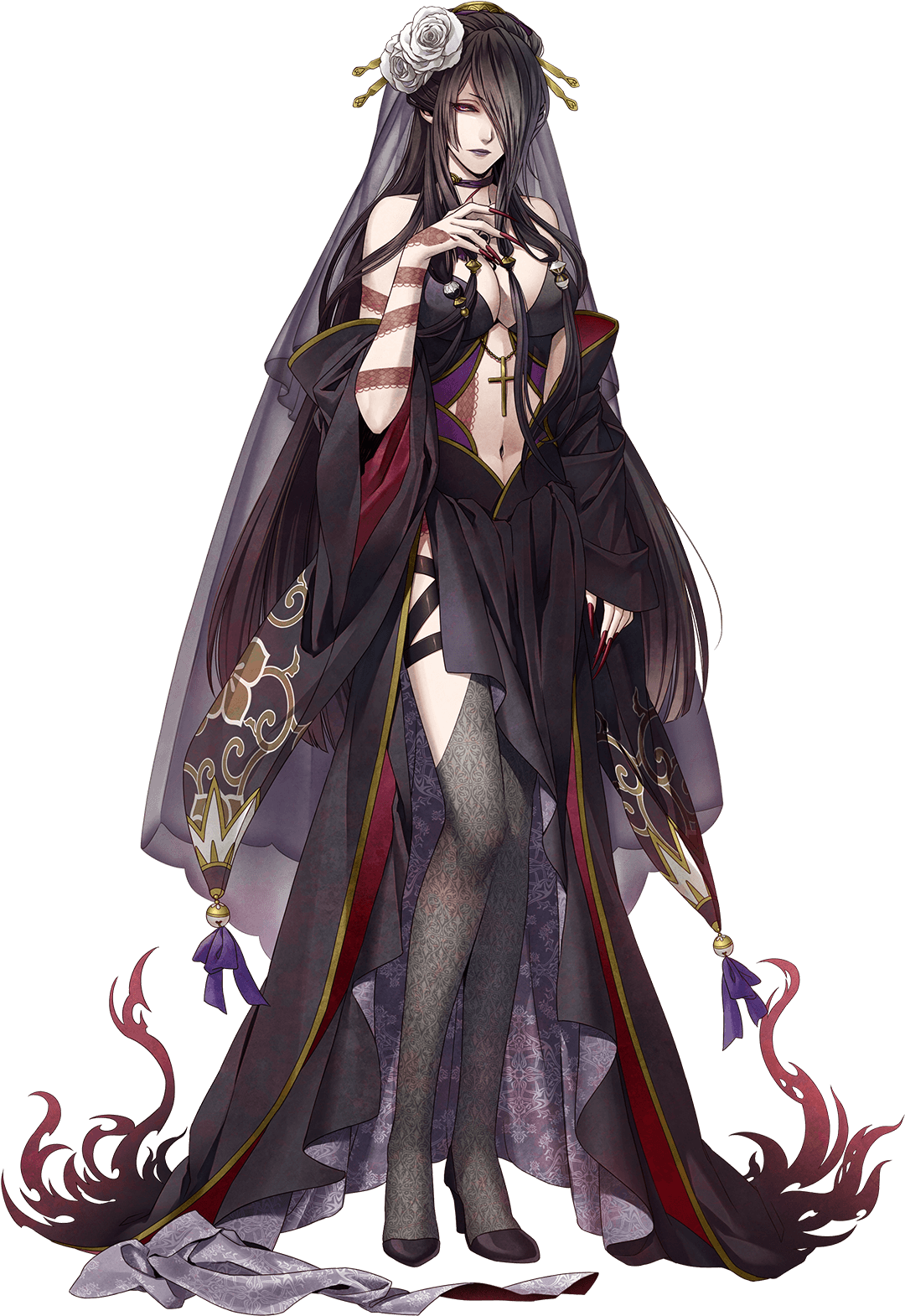 Gothic Bride - Drawing (1100x1640), Png Download