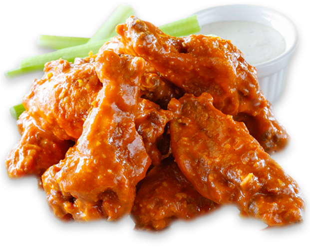 Burnin' - Buffalo Chicken Wings Png (620x638), Png Download