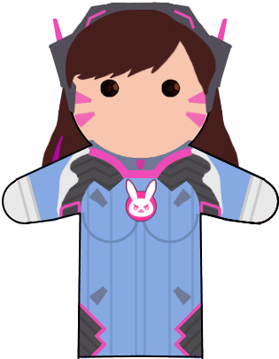 Overwatch Finger Puppets - Overwatch (402x450), Png Download