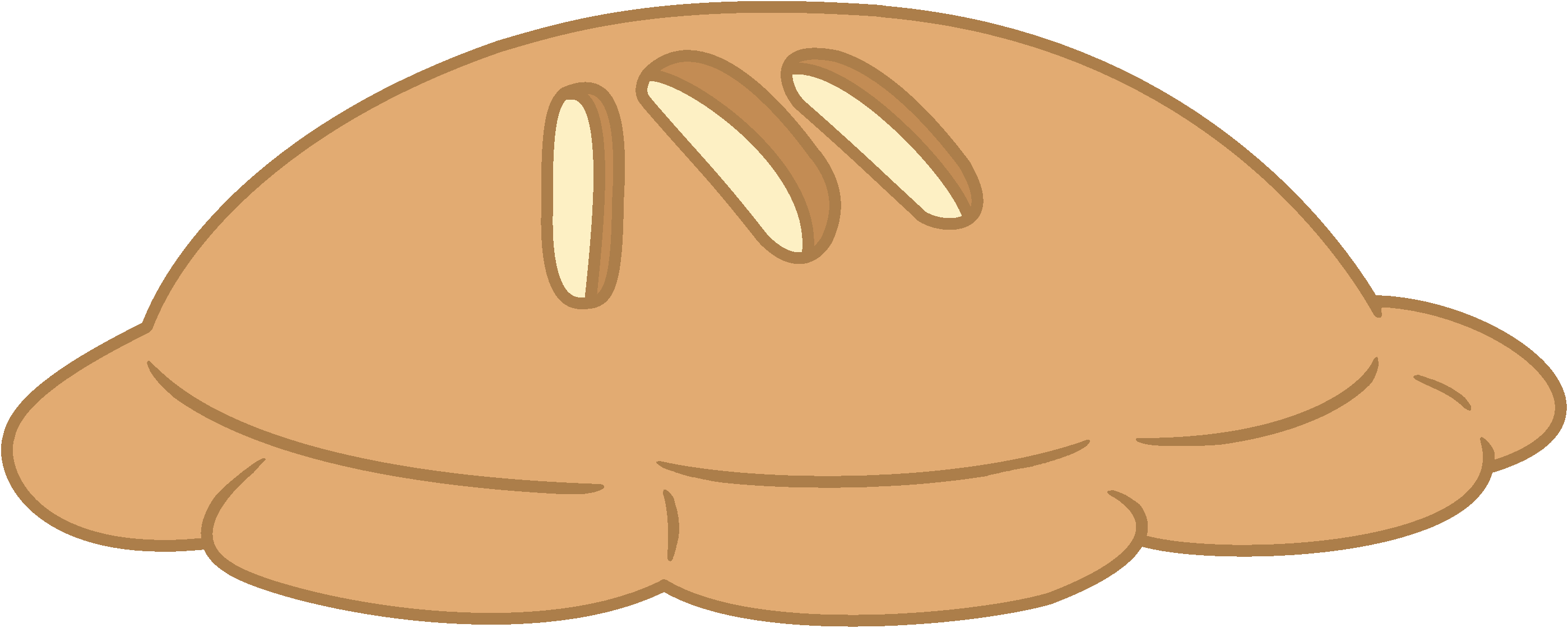 Calzone - We Bare Bears Food Truck Calzone (2798x1121), Png Download