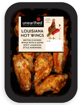 1 Pack Unearthed® Louisiana Hot Wings - Barbecue Chicken (350x350), Png Download