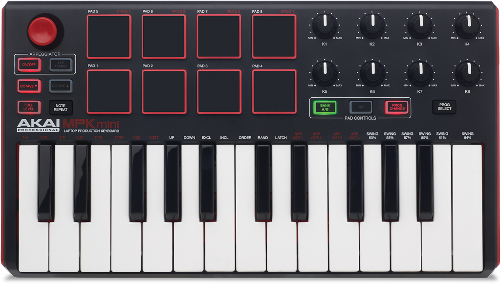 Akai Pro Mpc Essentials - Akai Mpk Mini Mk2 (1200x750), Png Download