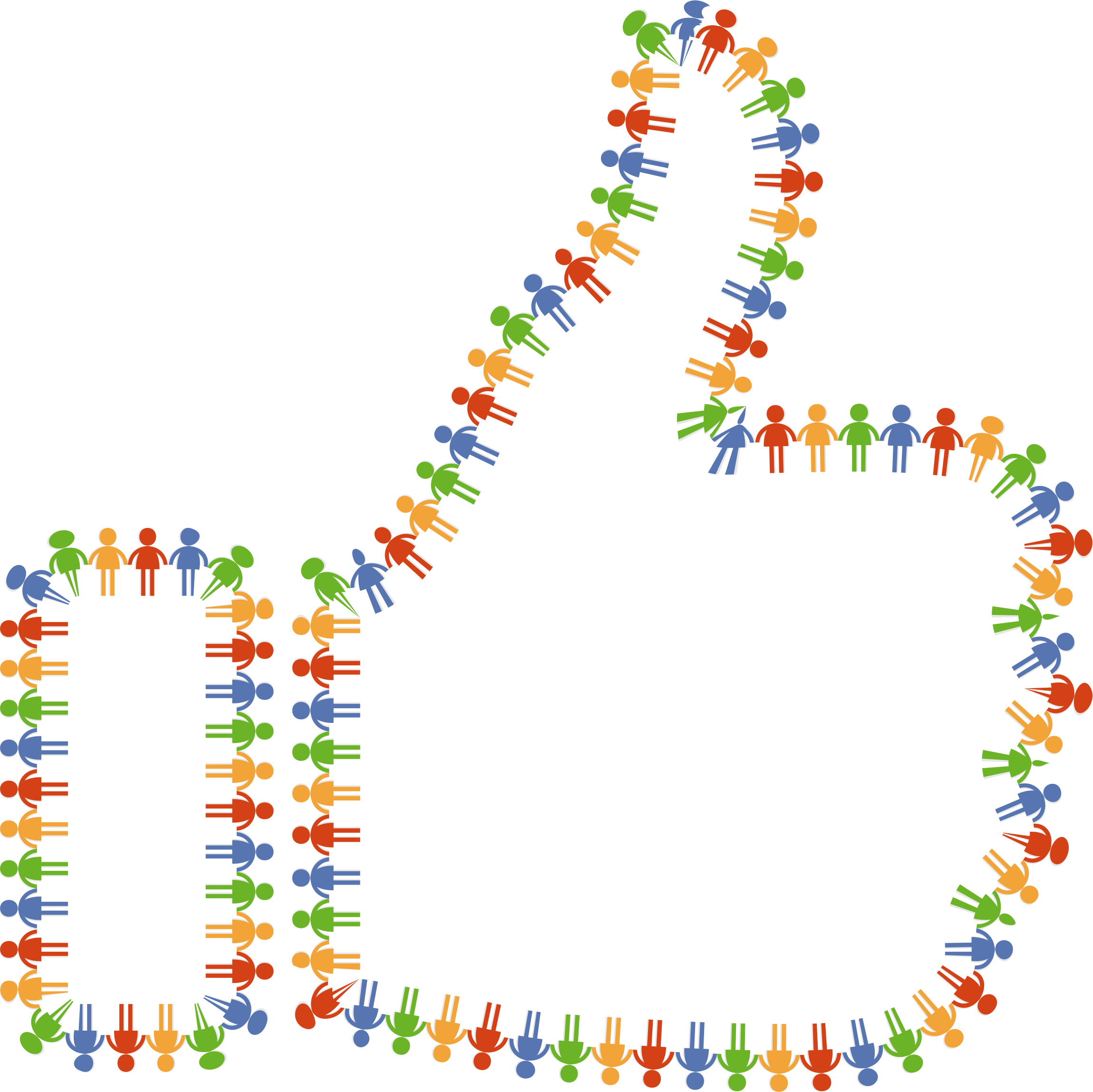 This Free Icons Png Design Of Community Thumbs Up (2299x2296), Png Download