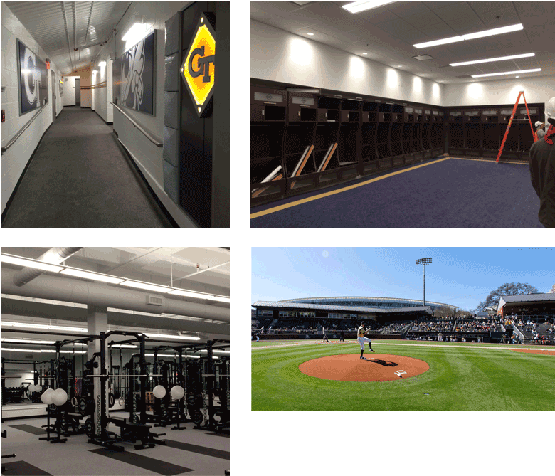 Interior Renovation Of Approximately 10,000 Sf Of Baseball - Georgia Institute Of Technology (800x686), Png Download