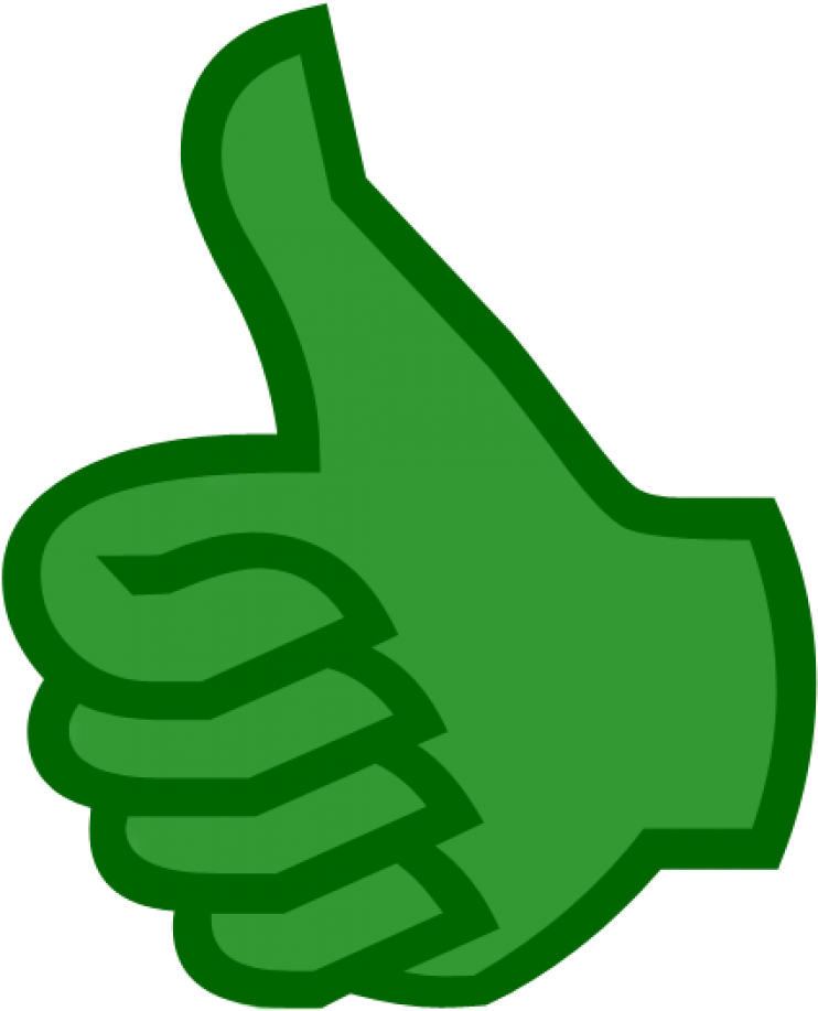 Clip Royalty Free Green Thumb Clipart - Like Symbol In Green (960x960), Png Download