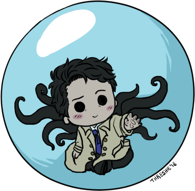 “cas With Wing Tentacles This Is A Commission For The - Cartoon (800x800), Png Download
