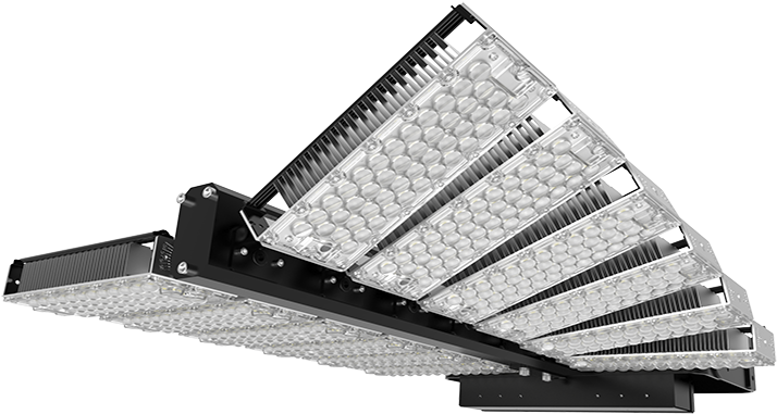 1440w Led High Mast Light,rotatable Module,155lm/w,223200 - Light-emitting Diode (751x707), Png Download