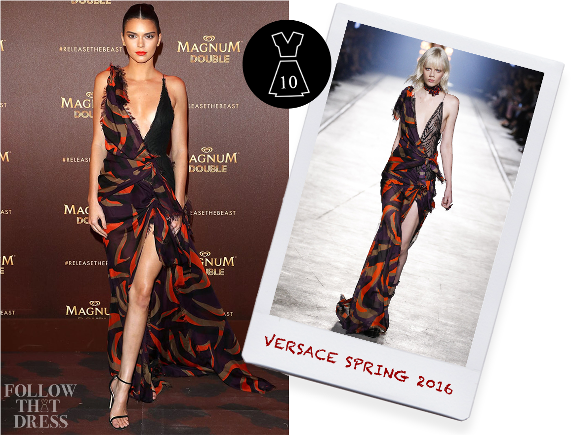 Kendall Jenner In Versace Spring - Kendall Jenner Cannes Magnum Party (1168x880), Png Download