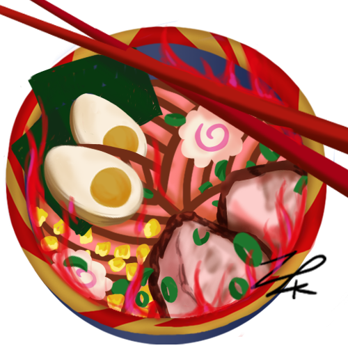 Zanzakura So Excited To Share The News About The Ramen (500x500), Png Download