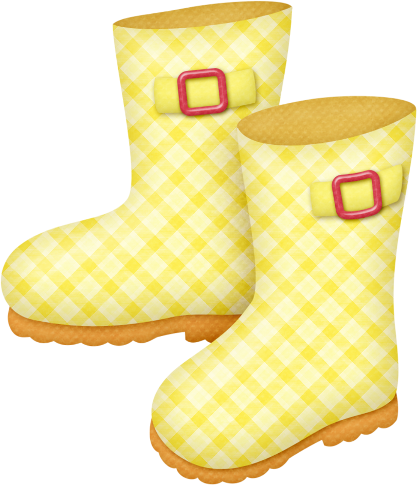 B *✿* Rain Lluvia Dibujos, Botas De Lluvia, Paraguas, - Cute Rain Boots Clipart (880x1024), Png Download