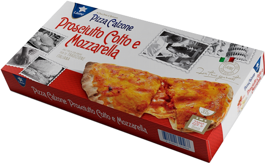 Pizza Calzone With Ham And Mozzarella, 305 G - Baked Goods (728x485), Png Download