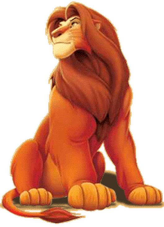Photo - Simba En Grande Rey Leon (530x733), Png Download