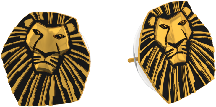 More Views - Disney Couture The Lion King Mufasa Earrings (1200x1200), Png Download