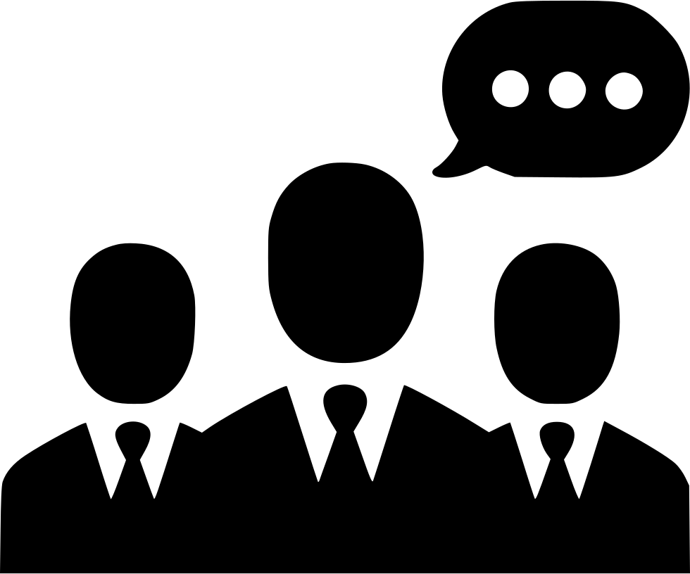 Negotiations Men Group Communication Team People Comments - Business Partners Icon Png (980x816), Png Download