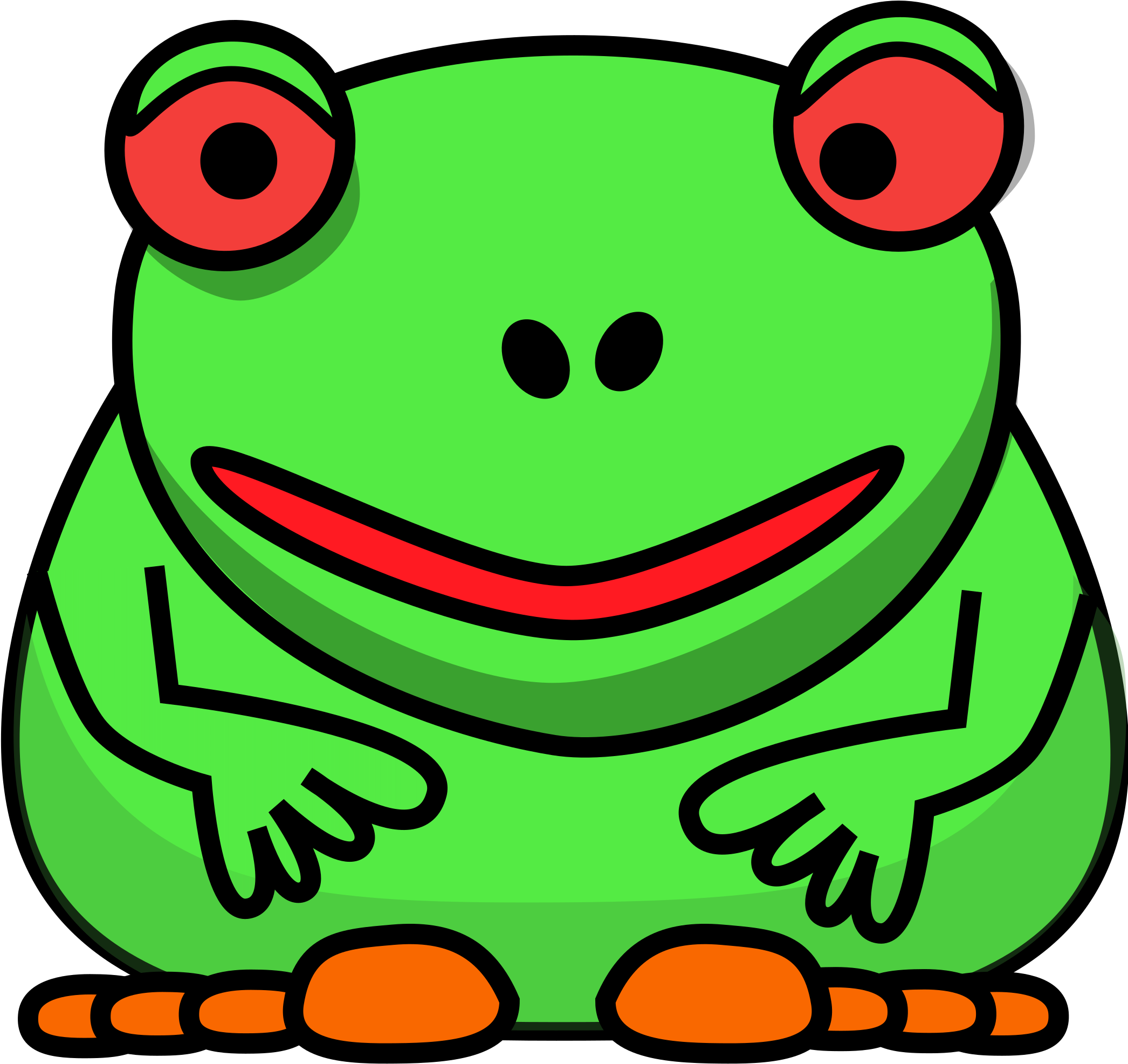 Free Download Sad Cartoon Frog Clipart Toad Frog Clip - Sad Cartoon Frog (2121x2400), Png Download