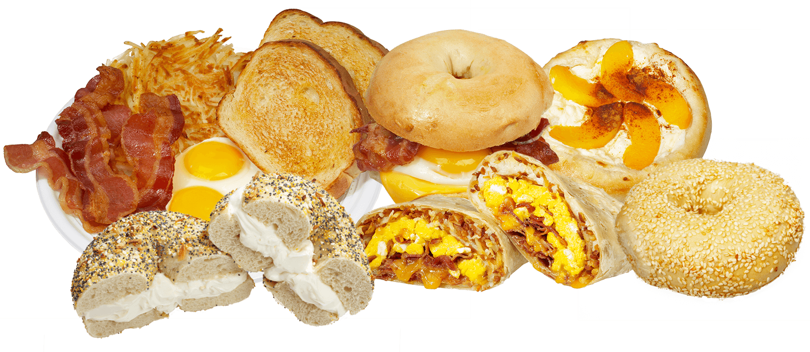 Our Bagel Shop Sells Tons Of Bakery Items - Bakery (1591x692), Png Download