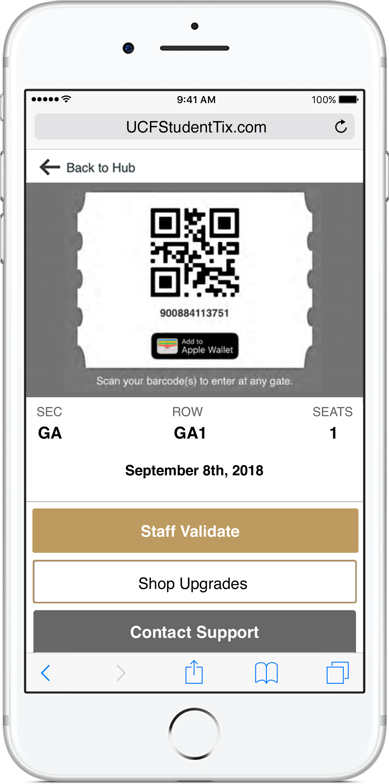 If You Have An Iphone, You May Save Your Ticket To - Florida Atlantic University (1622x2844), Png Download