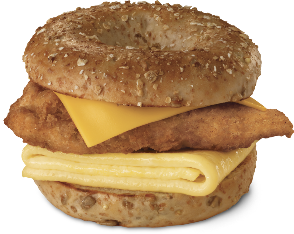 4738559 - Chicken Egg And Cheese Bagel Chick Fil (970x757), Png Download