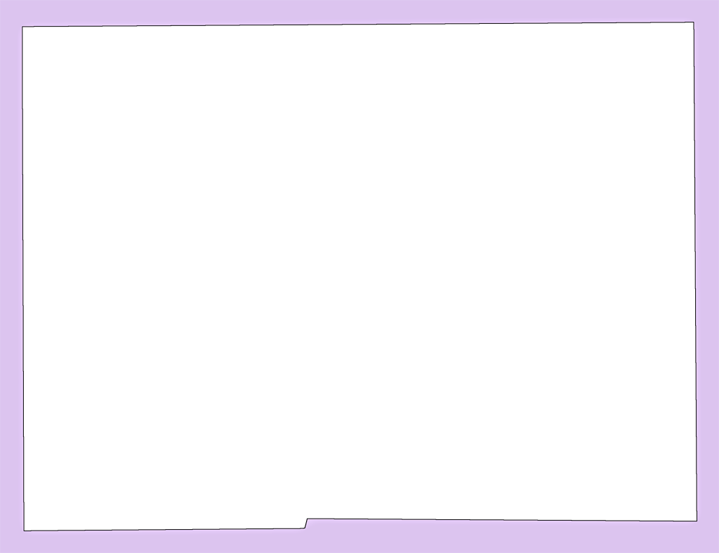 A Plain Frame Map Of Hardee - Plain Frame Png (1024x787), Png Download