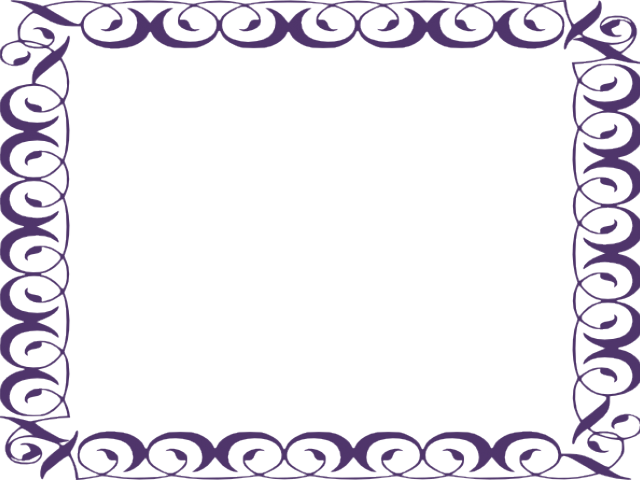Purple Clipart Picture Frame - Border Clip Art (640x480), Png Download