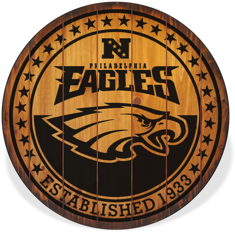 Philadelphia Eagles Barrel Top Sign - Coin (498x476), Png Download
