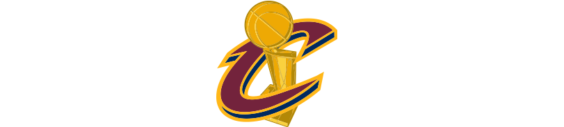 Cavs Championship Court Spo - Cleveland Cavaliers Acrylic Keyring (818x212), Png Download
