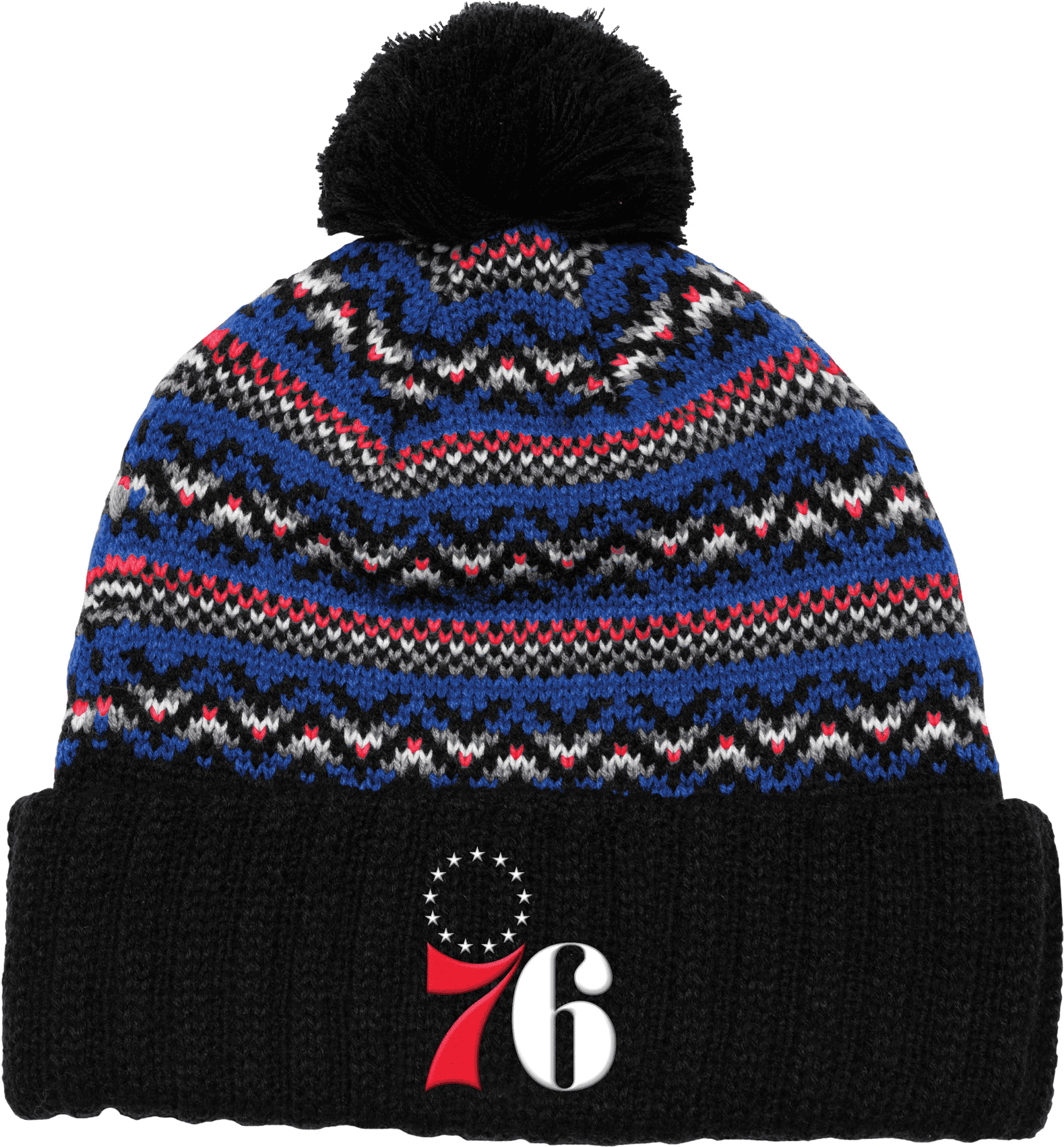 Philadelphia 76ers Pom Knit Hat - Philadelphia (2000x2000), Png Download