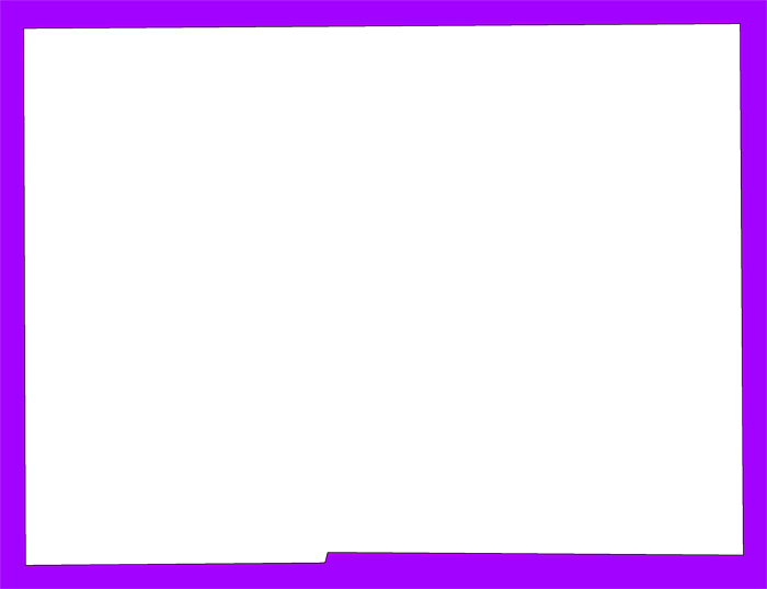 A Plain Frame Map Of Hardee - Colorfulness (700x538), Png Download