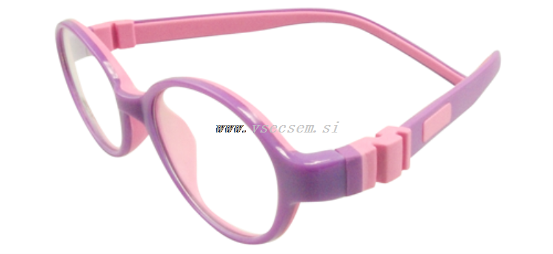 Tr90 C511 Kids Eyeglasses With Purple Frame - Child (800x368), Png Download