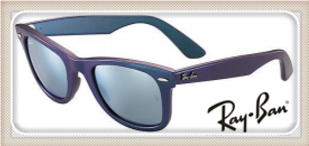 Fake Ray Ban Rb2140 Wayfarer Sunglasses Purple Frame - Ray Ban Rb4175 Blue (600x600), Png Download