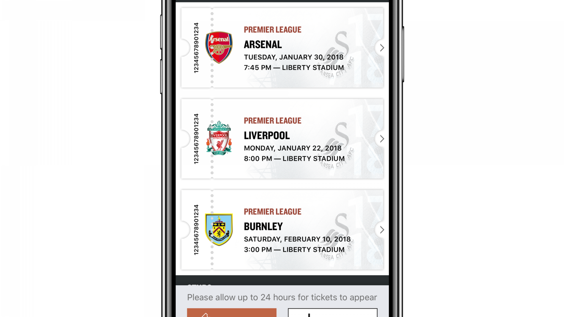 In-app Ticketing Displayed Tickets Shot - 256x256 (2400x1350), Png Download