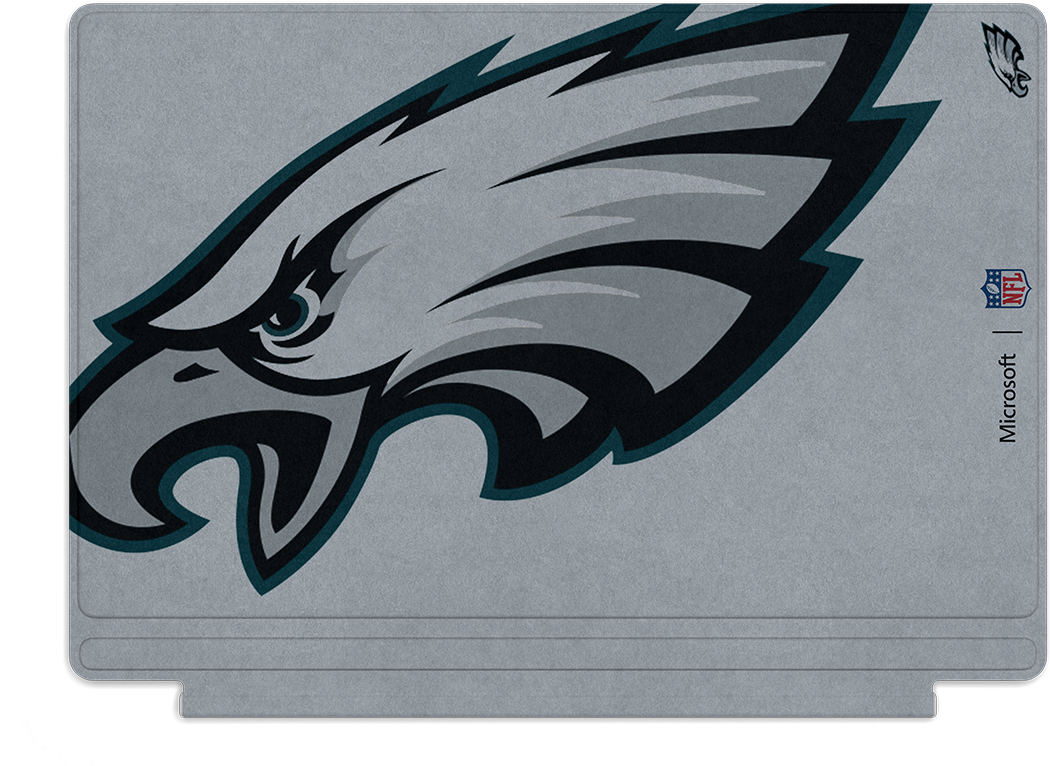 Microsoft Surface Pro 4 Philadelphia Eagles Type Cover - Philadelphia Eagles White (1440x810), Png Download