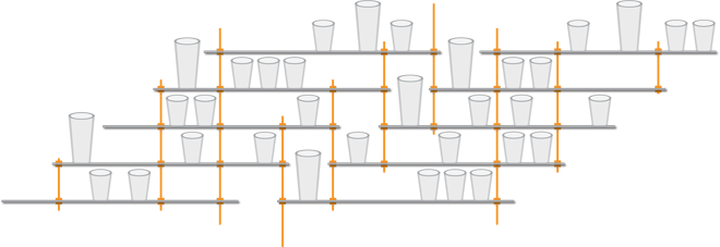 Shot Glass Shelving - Diagram (660x227), Png Download