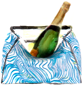 Men Should Show The Same Joyful Spirit By Turning Up - Glass Bottle (353x350), Png Download
