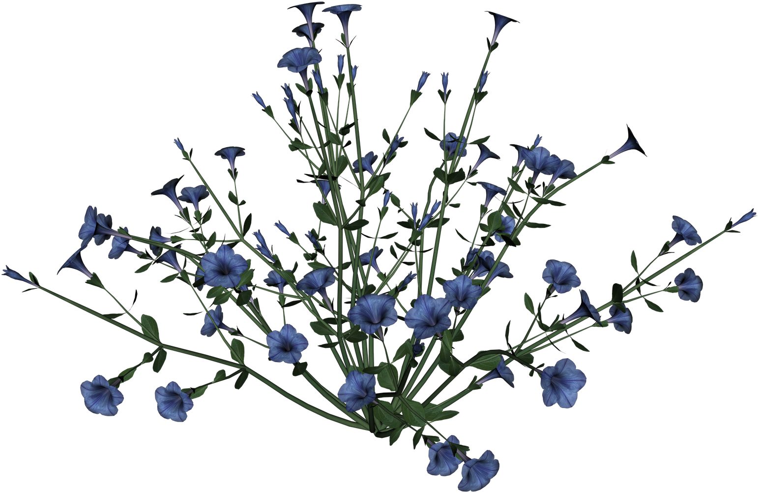 Blue Flowers Clip Art 26 High Resolution Wallpaper - Flower Png High Resolution (1600x1131), Png Download
