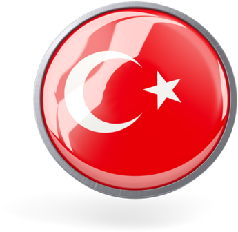 Turkish Flag Icon - Guadeloupe Flag Round Png (640x480), Png Download