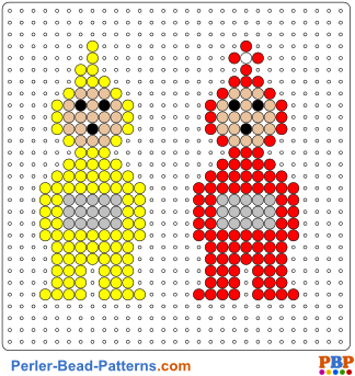 Perler Bead Pattern Teletubbies - Hama Beads De Hallowee (350x350), Png Download